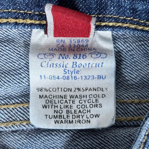 Stetson 816 Classic Bootcut Jeans Sz 4 Raw Hem Western Country Rodeo Denim - Picture 7 of 8